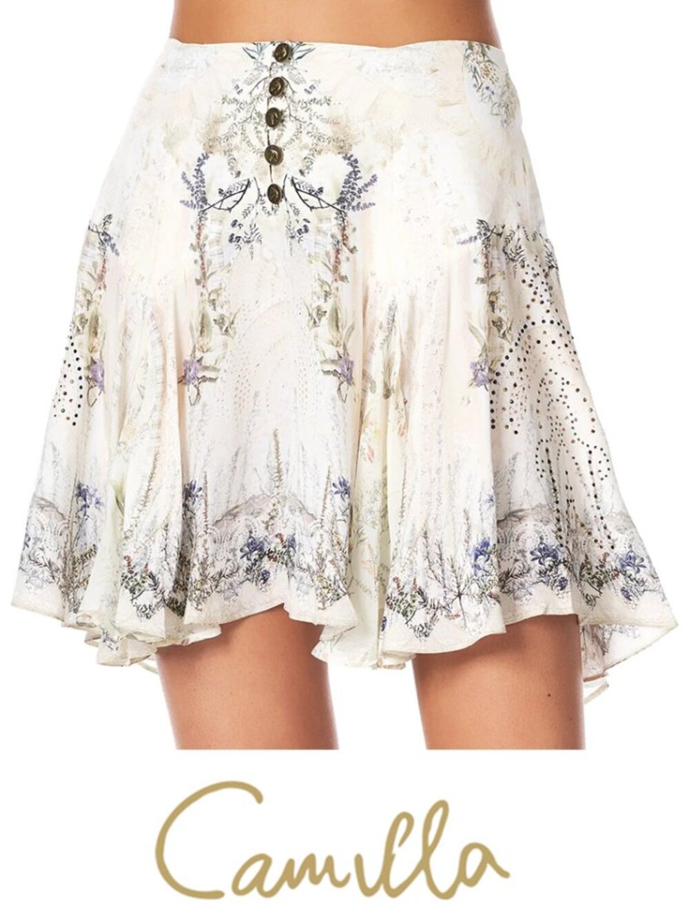 Camilla Memories Of Moree Mini Skirt With Shaped Yoke XS